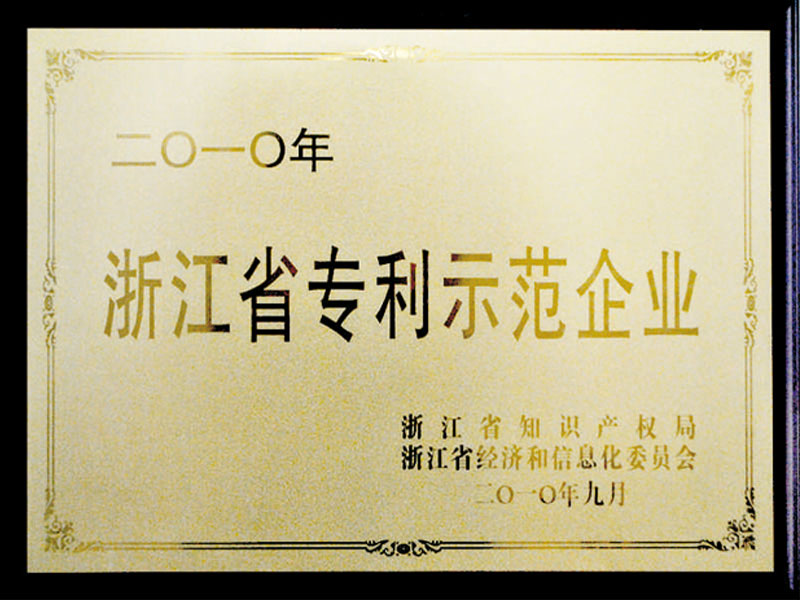 浙江省專利示范企業